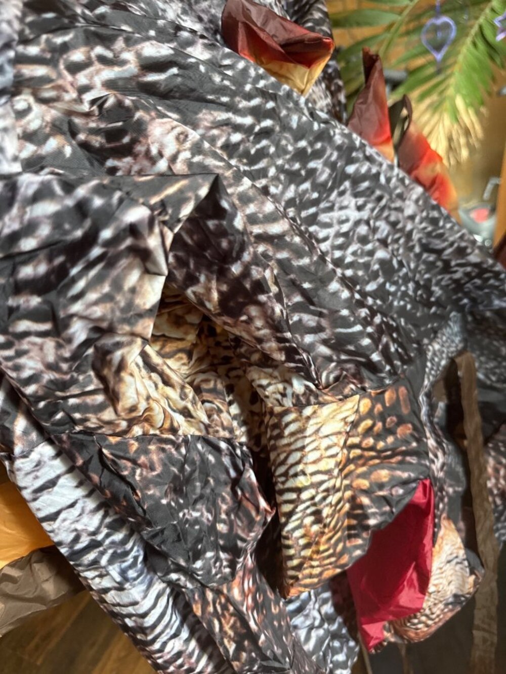 Inflatable Goosh Dinosaur Costume Adult 63" In Bag Halloween Cosplay
